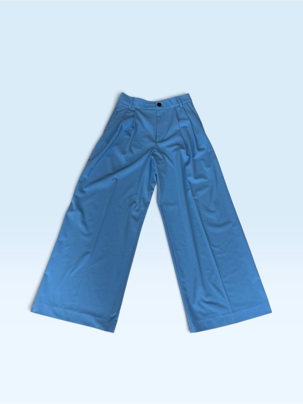 Zara Wide-Leg Trousers in Sky Blue